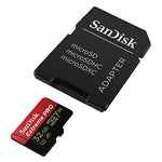 SanDisk SDSQXCG-032G-GN6MA Extreme Pro 32 GB microSDHC Memory Card + SD Adapter with A1 App Performance + Rescue Pro Deluxe 100 MB/s Class 10, UHS-I, U3, V30