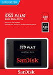 SanDisk SSD PLUS 240 GB Sata III 2.5 Inch Internal SSD, Up to 530 MB/s