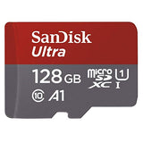 SanDisk Ultra 128GB microSDXC Memory Card + SD Adapter with A1 App Performance up to 100MB/s, Class 10, U1