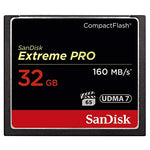 SanDisk Extreme Pro 32 GB 160 MB/s Compact Flash Memory Card - Black/Gold/Red