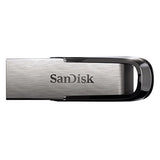 SanDisk 126905 Ultra Flair 32 GB USB 3.0 Flash Drive, Upto 150MB/s read - silver/Black