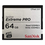 SanDisk Extreme PRO CFast 2.0 Memory Card, 64 GB