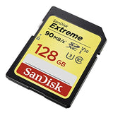 SanDisk Extreme 128 GB SDXC Memory Card up to 90 MB/s, Class 10, U3, V30, FFP