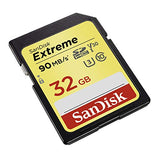 SanDisk Extreme 32 GB SDHC Memory Card, Up to 90 MB/s, Class 10, U3, V30