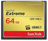 SanDisk Extreme UDMA7 Compact Flash Card - Black/Gold, 64GB