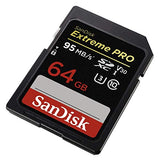 SanDisk Extreme PRO SDXC Memory Card up to 95 MB/s, Class 10, U3, V30 - 64GB