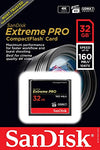 SanDisk Extreme Pro 32 GB 160 MB/s Compact Flash Memory Card - Black/Gold/Red