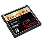 SanDisk Extreme Pro 256 GB 160 MB/s CompactFlash Memory Card - Black/Gold/Red