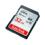 SanDisk Ultra SDHC Memory Card Up to 80 MB/s, Class 10, U1 FFP, 32 GB, Black/Grey