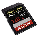 SanDisk Extreme PRO SDXC Memory Card up to 95 MB/s, Class 10, U3, V30 - 128GB