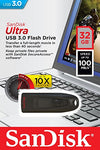 SanDisk Ultra USB Flash Drive USB 3.0 up to 100 MB/s - Black, 32GB