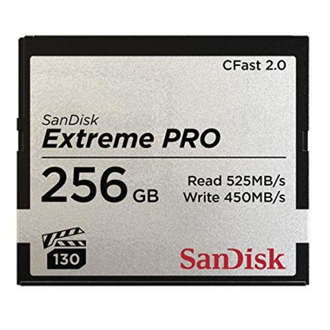 SanDisk Extreme PRO CFast 2.0 Memory Card, 256 GB