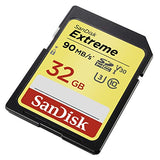 SanDisk Extreme 32 GB SDHC Memory Card, Up to 90 MB/s, Class 10, U3, V30