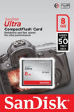 SanDisk Ultra Compact Flash 8 GB UDMA7 Memory Card up to 50 MB/s