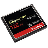 SanDisk Extreme Pro 128 GB 160 MB/s CompactFlash Memory Card - Black/Gold/Red