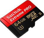 SanDisk Extreme PRO 64 GB up to 275MB/s UHS-II Class 10 U3 microSDXC Memory Card with USB 3.0 Reader