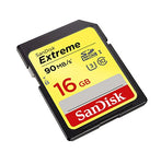 SanDisk Extreme 16 GB SDHC Memory Card up to 90 MB/s, Class 10, U3