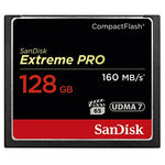 SanDisk Extreme Pro 128 GB 160 MB/s CompactFlash Memory Card - Black/Gold/Red